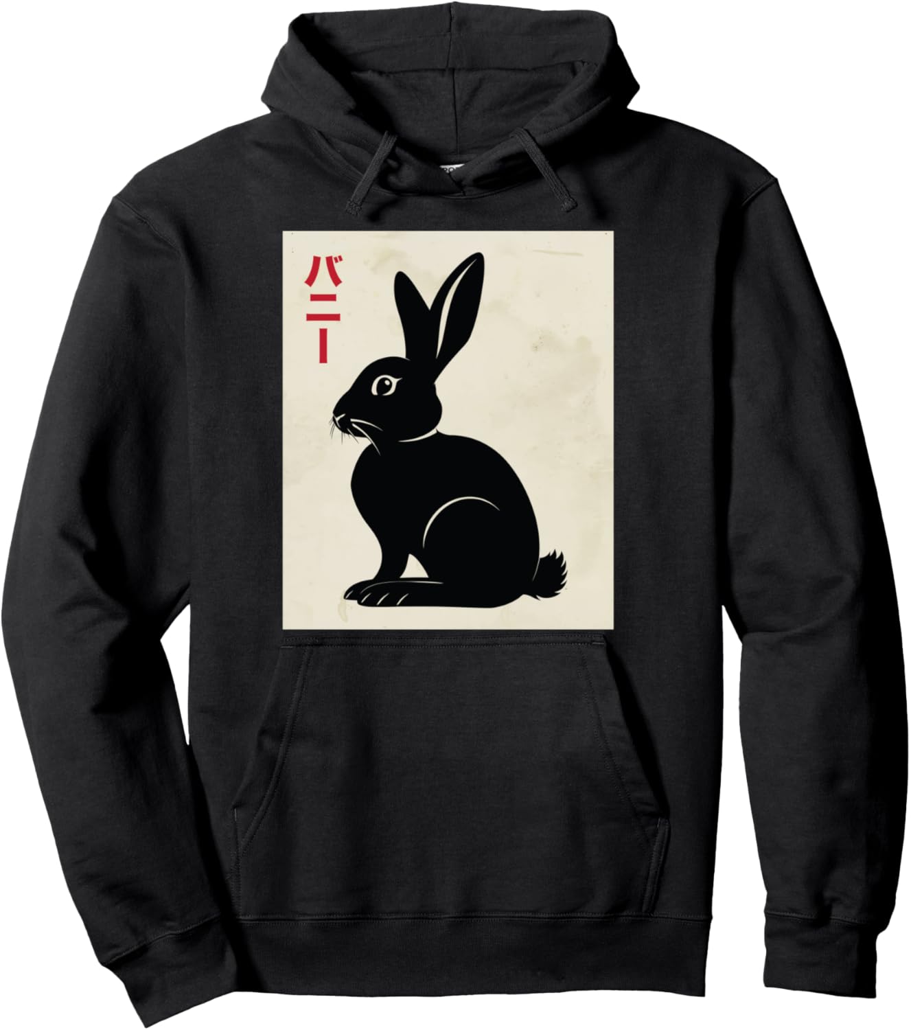 

Худи в пастельных тонах с изображением кролика в стиле укие-э, Япония Japanese Merch & Vaporwave Aesthetics Gift, черный