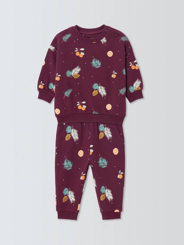 

Комплект свитер и джоггеры Baby Clementine John Lewis, Purple