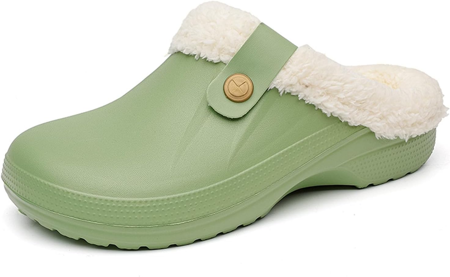 

Женские и мужские зимние клопы ihinzry, уютные теплые пушистые домашние и тапочки с мягкой подкладкой, водонепроницаемые и нескользящие, для холодной погоды, для дома, двора и зимних прогулок, белый/зеленый