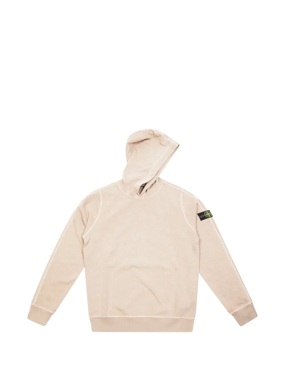 Худи с нашивкой логотипа Stone Island Junior, нейтральный