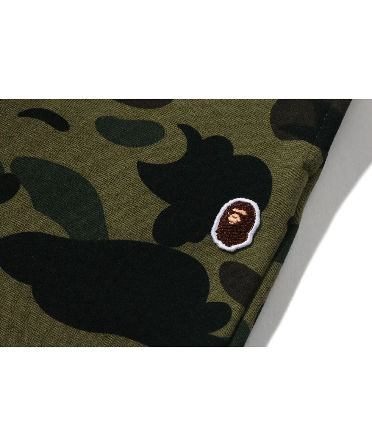Спортивные штаны с камуфляжным принтом A Bathing Ape 1ST CAMO, хлопок, зелёный — фото 4