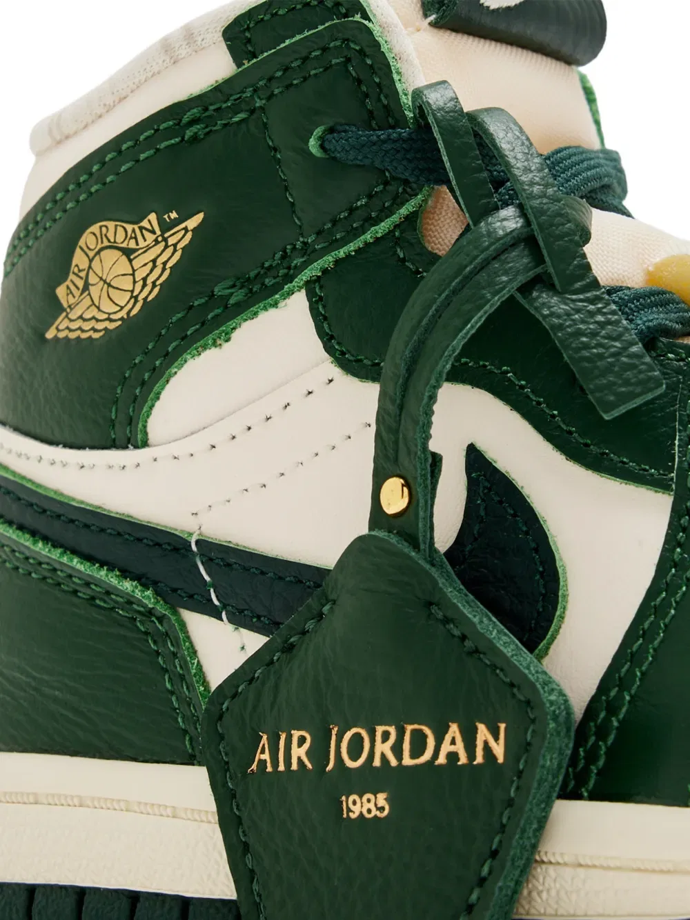 Кроссовки Air Jordan 1 Retro Nike Kids, зеленый — фото 4