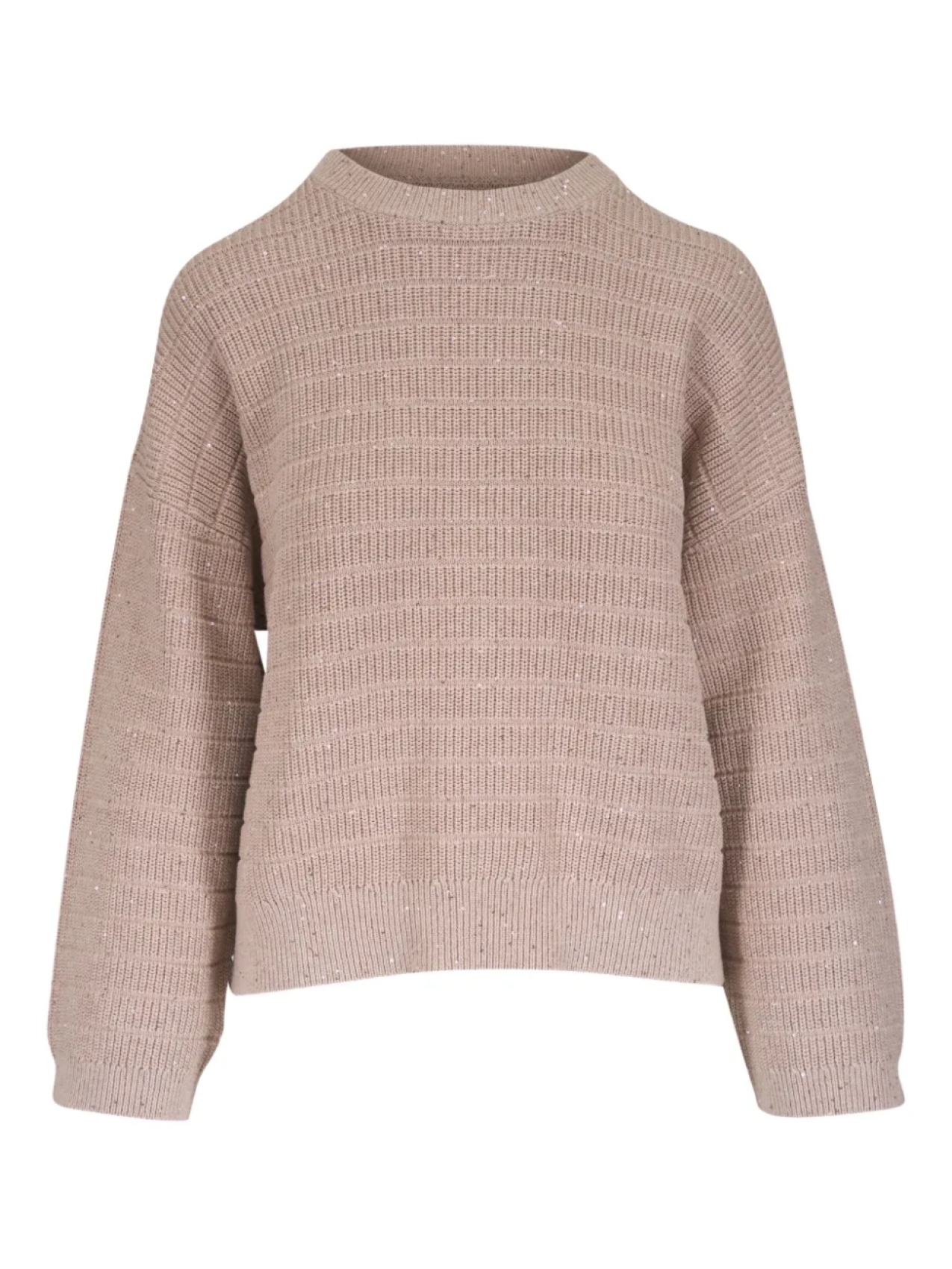 

Brunello Cucinelli джемпер с пайетками, коричневый