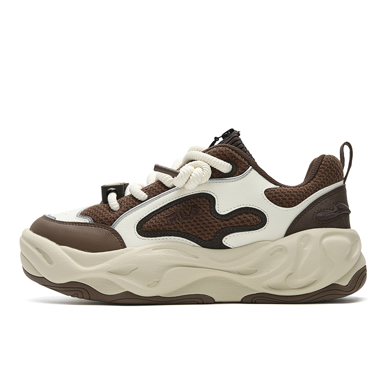 

FILA BROOK 2 Abrasion Resistant Breathable Low top Skateboard Shoes Men's White Umber