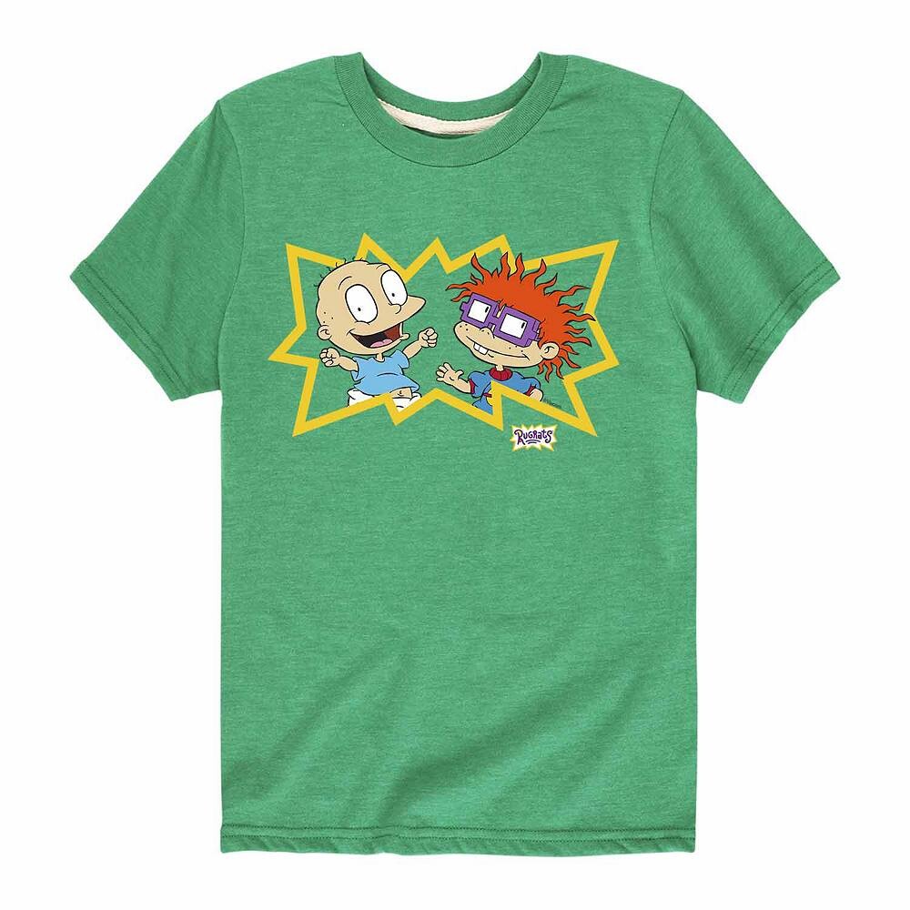 

Футболка с рисунком «Ох уж эти Томми и Чаки» для мальчиков 8–20 лет Nickelodeon, зеленый