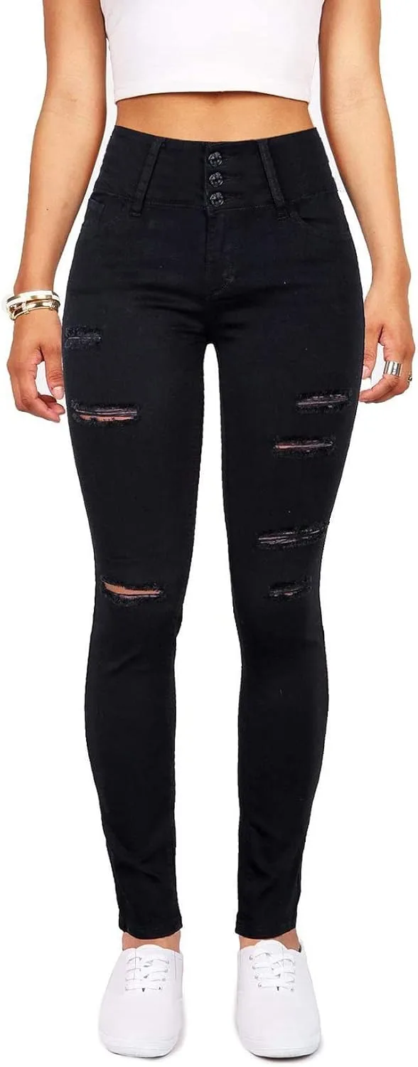 

Женские джинсы Qazel Vorrlon High Waisted Ripped Skinny Stretch