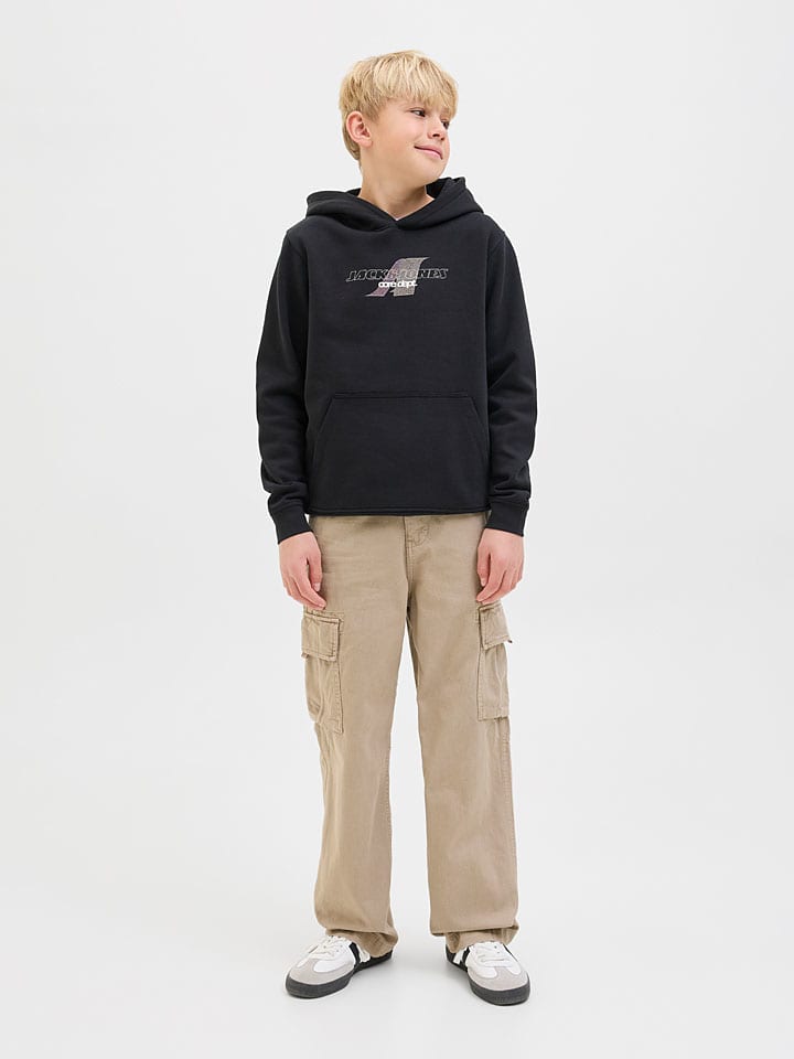 JACK & JONES Junior Худи "Animal" черного цвета — фото 2