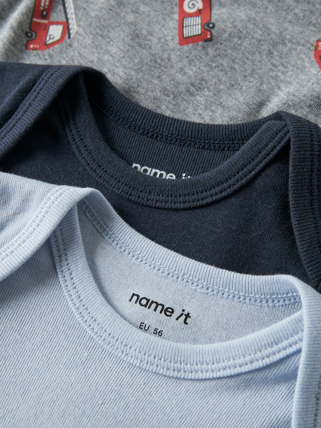 NAME IT Комбинезон/Боди в цвете Marine Blue, Light Blue, Mottled Grey — фото 3