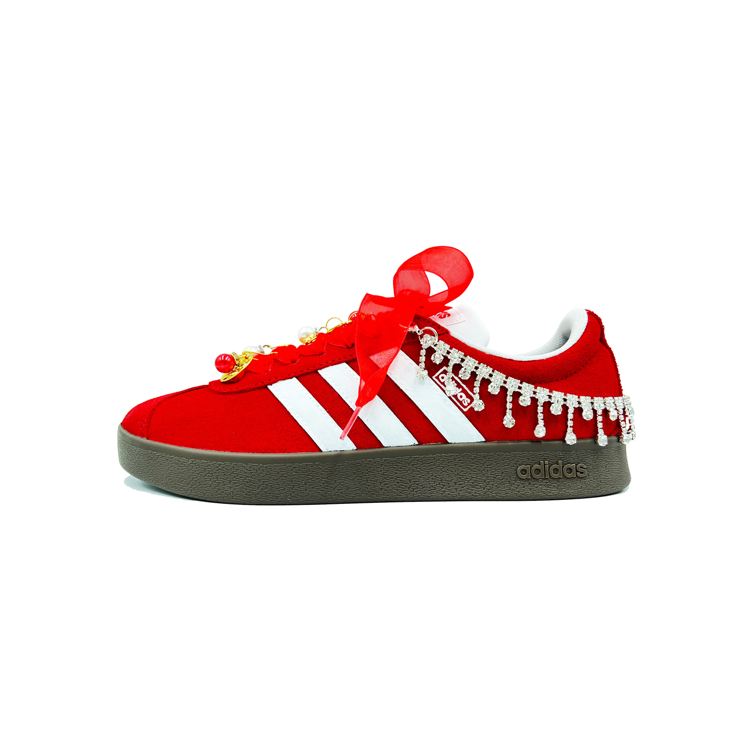 

Adidas Neo ВЛ Корт 2.0 Иминг Мануфэкчуринг Фор Лав противоскользящие баланс лоу-топ скейтбордские кроссовки унисекс красно-белые, цвет Red White