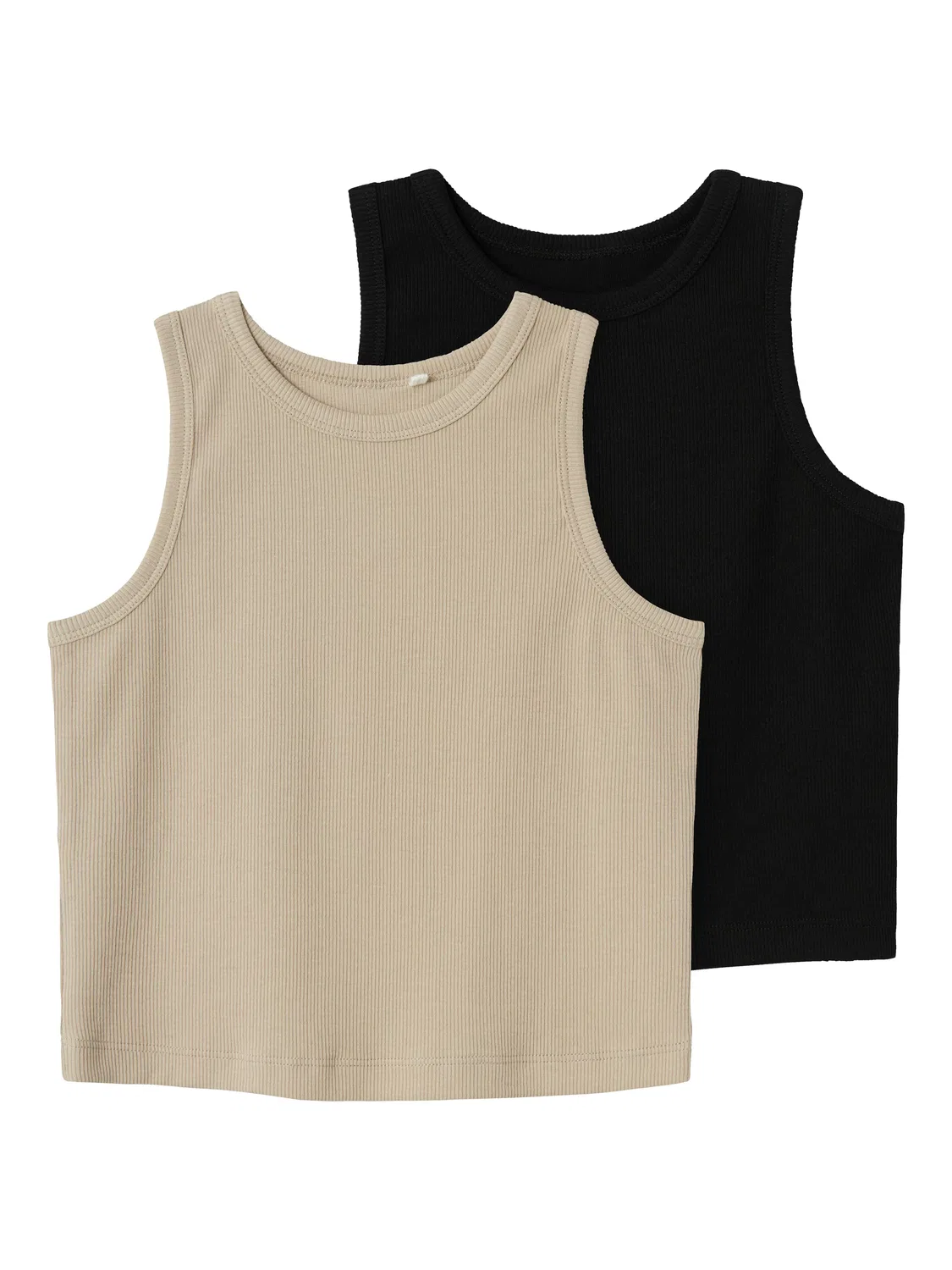 Топ 'NKFNAKAL' Name It, Dark Beige/Black