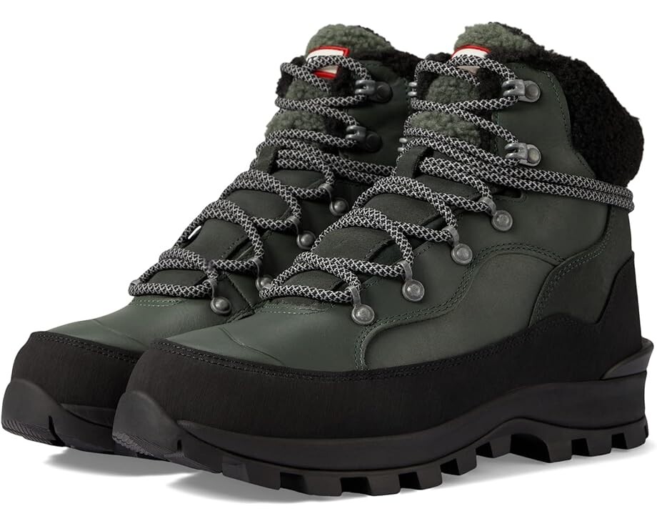 

Ботинки Hunter Explorer Leather Boot, цвет Olive/Black