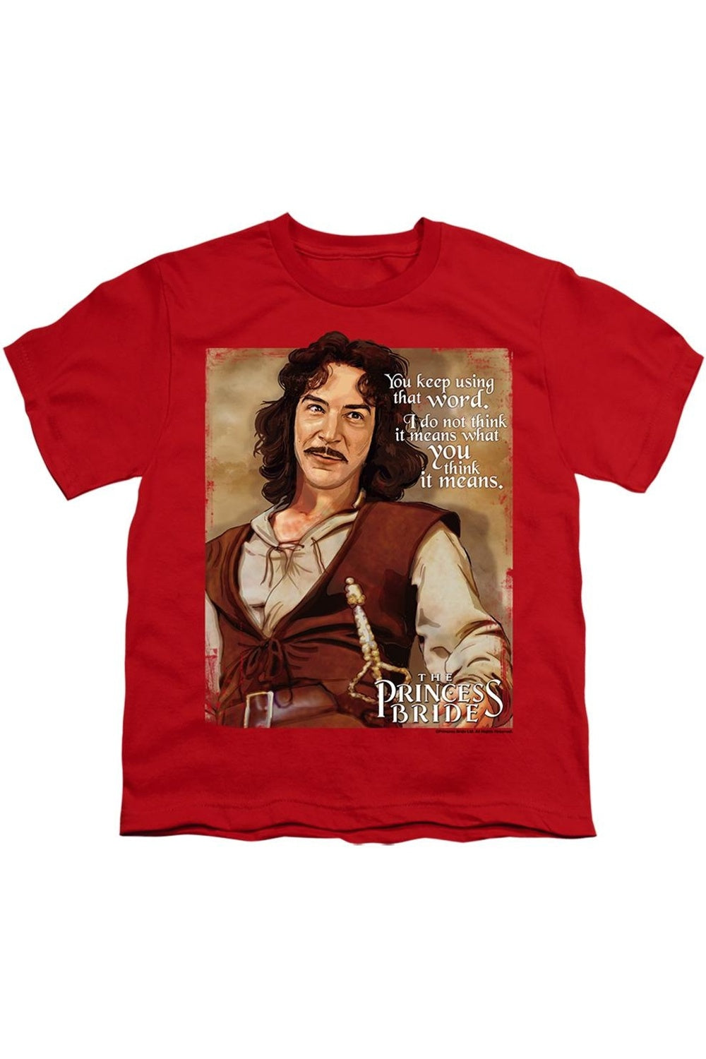 

Футболка с коротким рукавом для детей "Принцесса-невеста" Gildan, красный