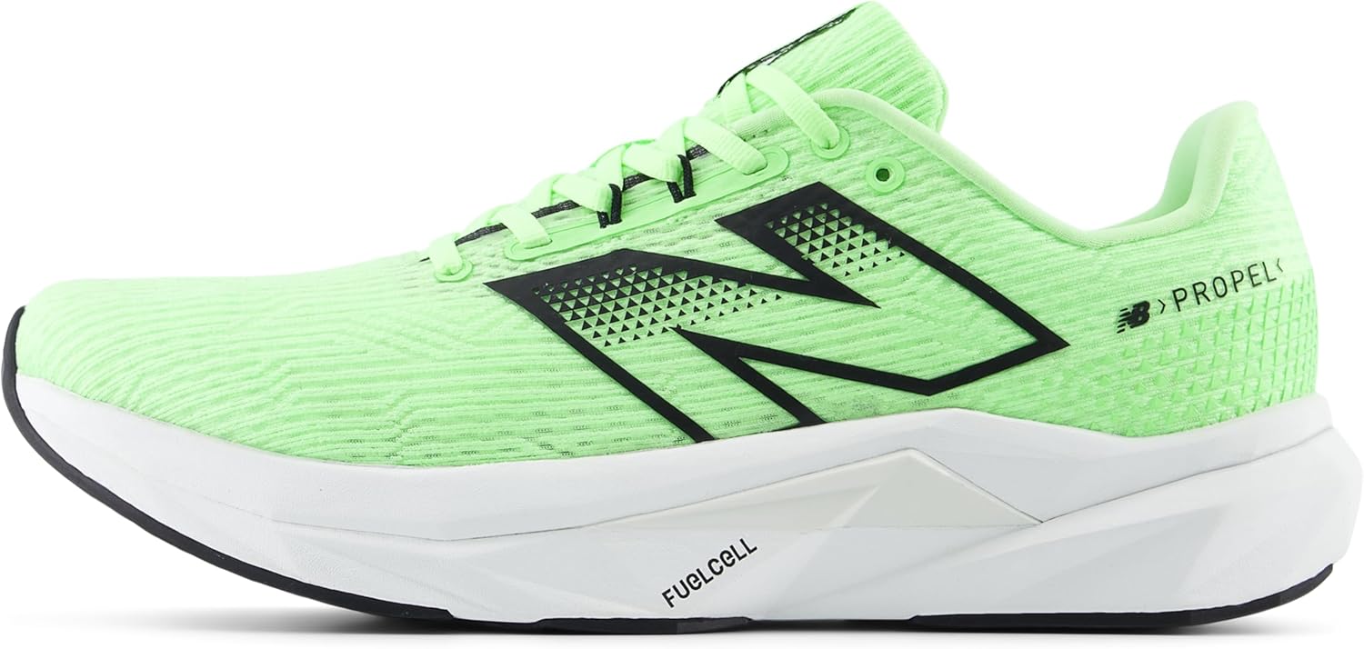 Мужские кроссовки New Balance FuelCell Propel V5, белый/черный/мятный — фото 2