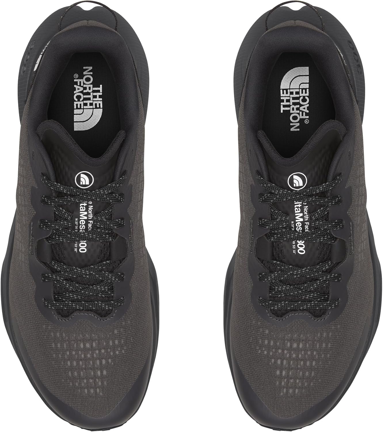 Мужские кроссовки для трейлраннинга THE NORTH FACE Altamesa 300, Легкая конструкция, амортизирующая промежуточная подошва с высоким возвратом энергии, просторная передняя часть, черный/серый — фото 3