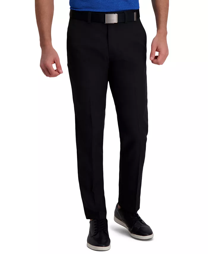 

Классические брюки Cool Right Performance Flex Straight Fit с плоской передней частью Haggar, черный