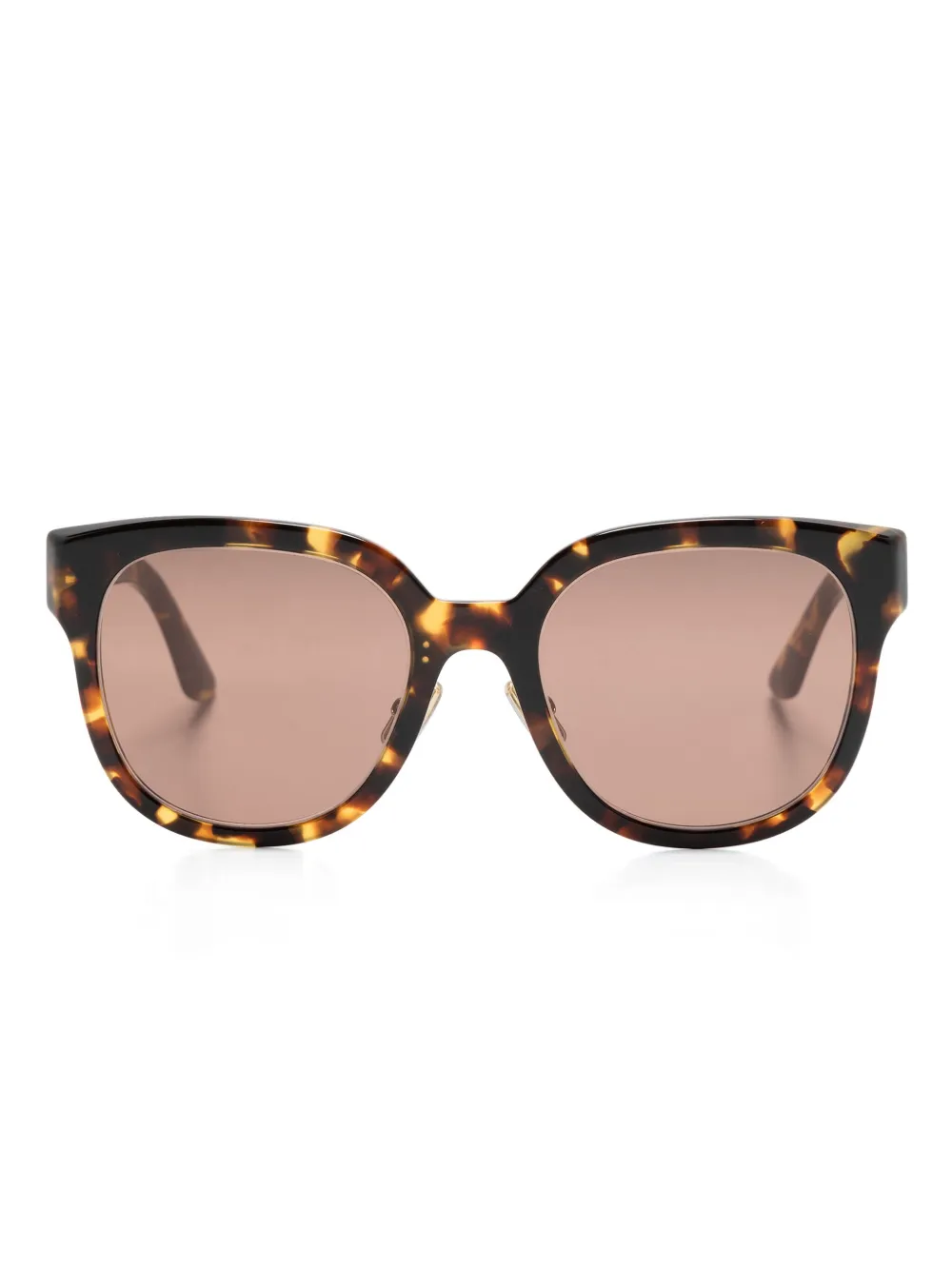 

Солнцезащитные очки в квадратной оправе с логотипом Miu Miu Eyewear, коричневый