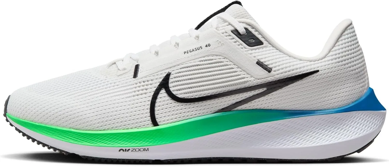 Мужские беговые кроссовки Nike Pegasus 39, белый/черный/зеленый