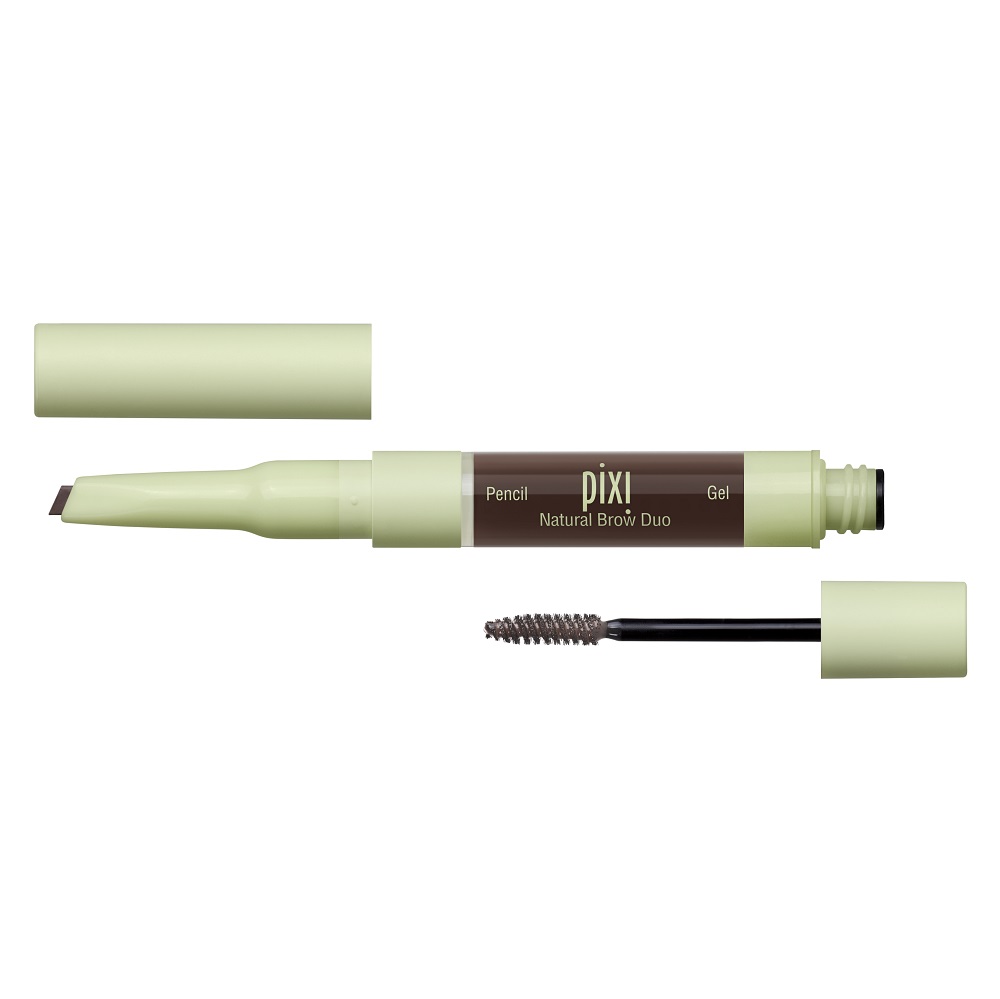 

Двусторонняя краска для бровей natural brow duo Pixi, цвет deep brunette, количество 1 шт.