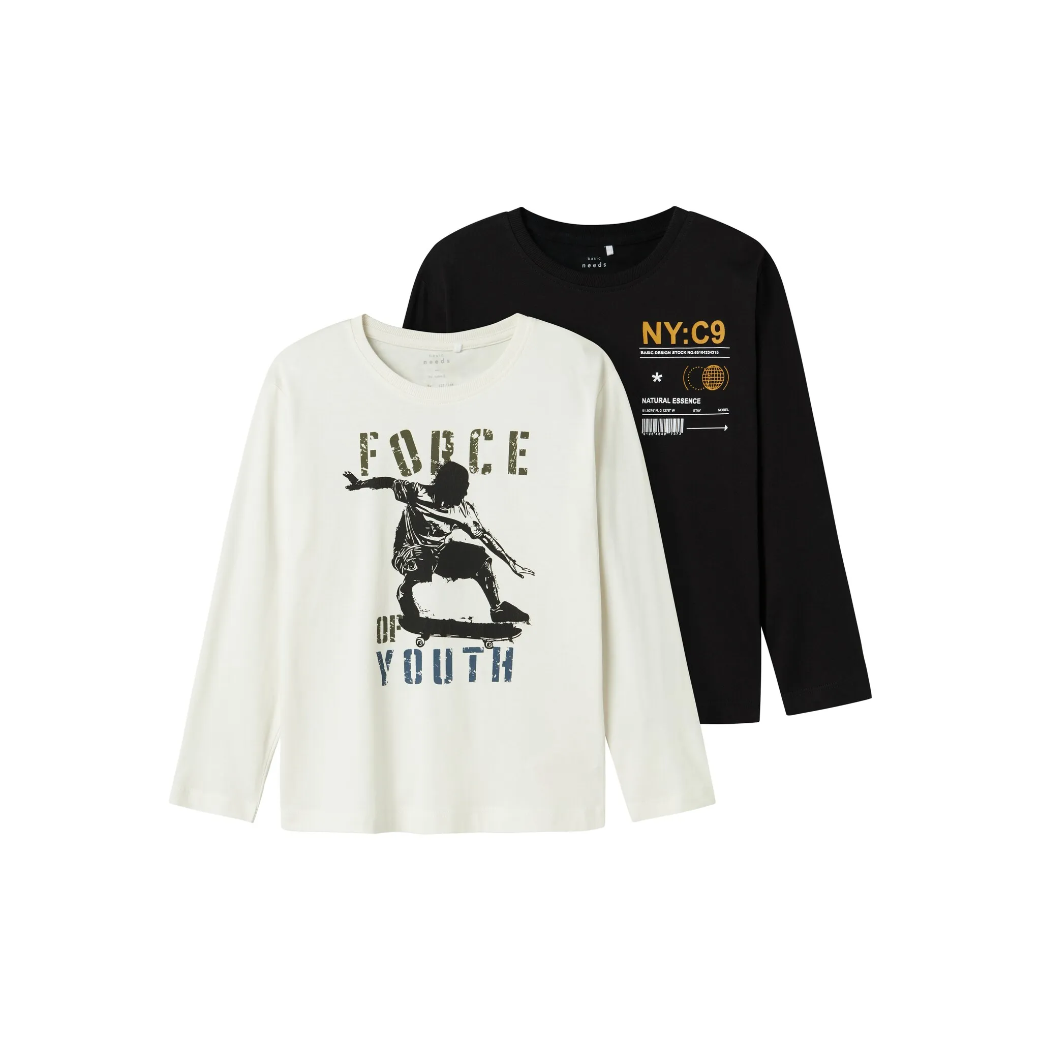 

Рубашка с длинными рукавами Name It «NKMVAGNO 2P LS LOOSE TOP», черный