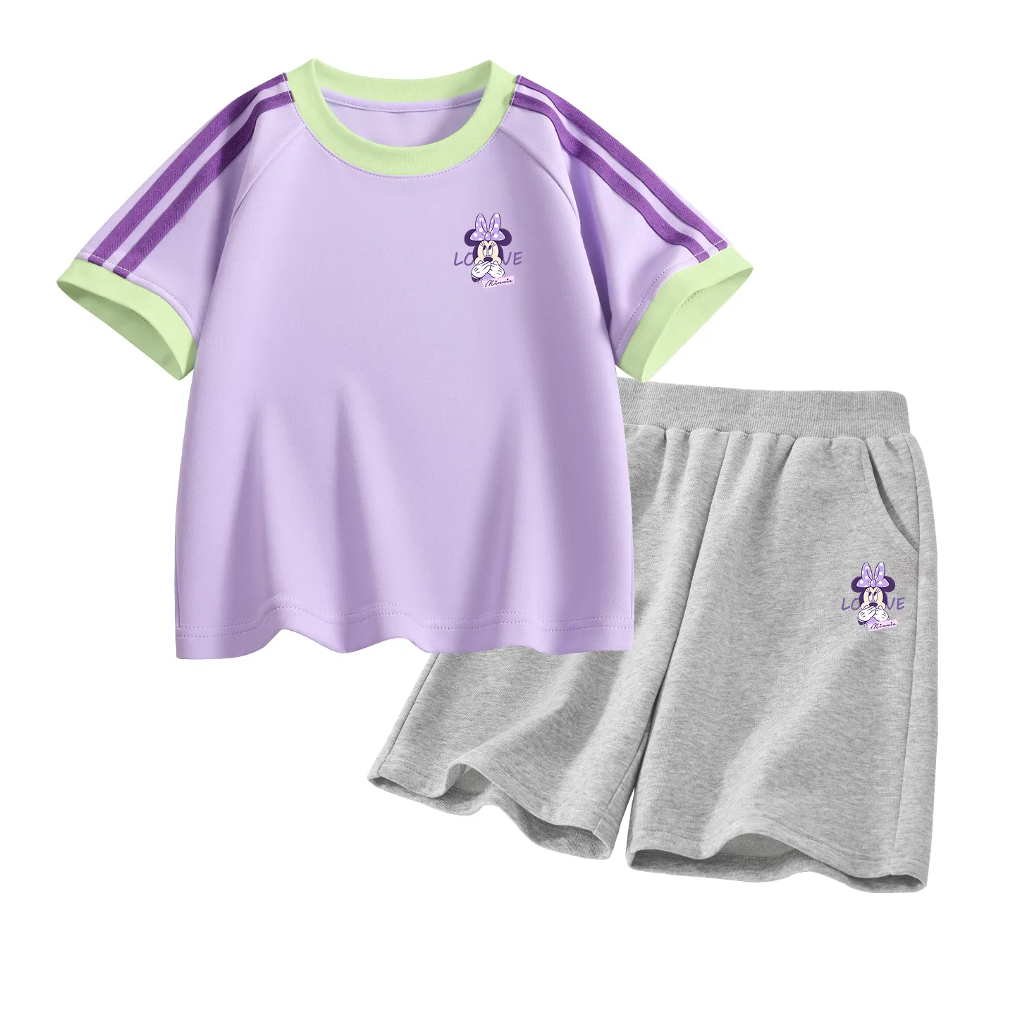 Детский спортивный костюм Casual Sportswear 2 Piece Set Disney, D Label Nini K Sky Purple+D Label Nini K Gray