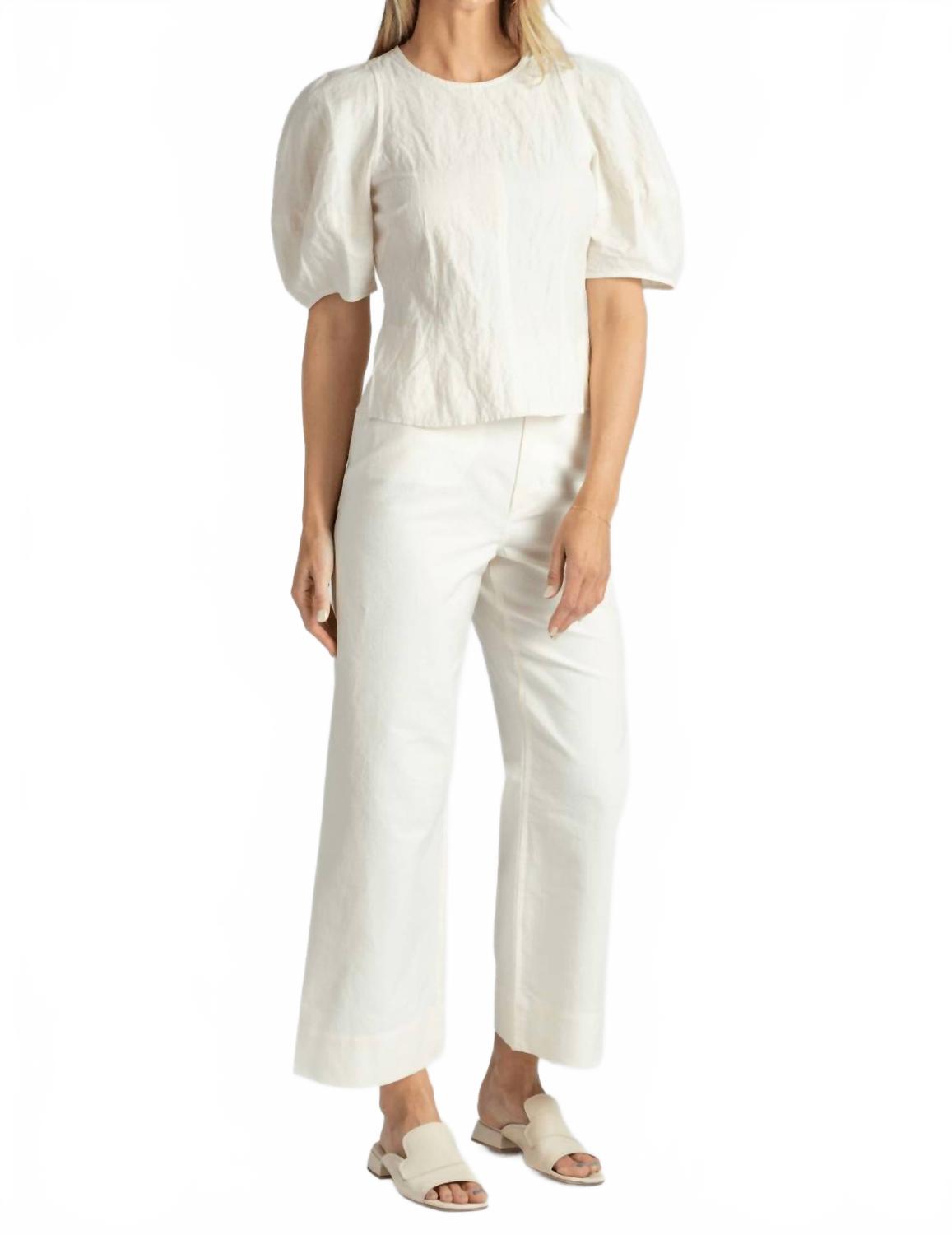 

Женские классические брюки Merida кремового цвета APIECE APART