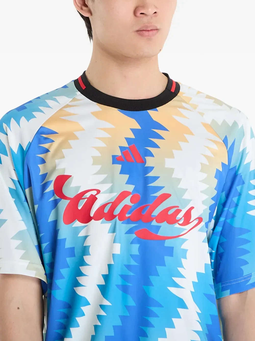 Футболка House of Tiro x Common Goal Adidas, синий — фото 4