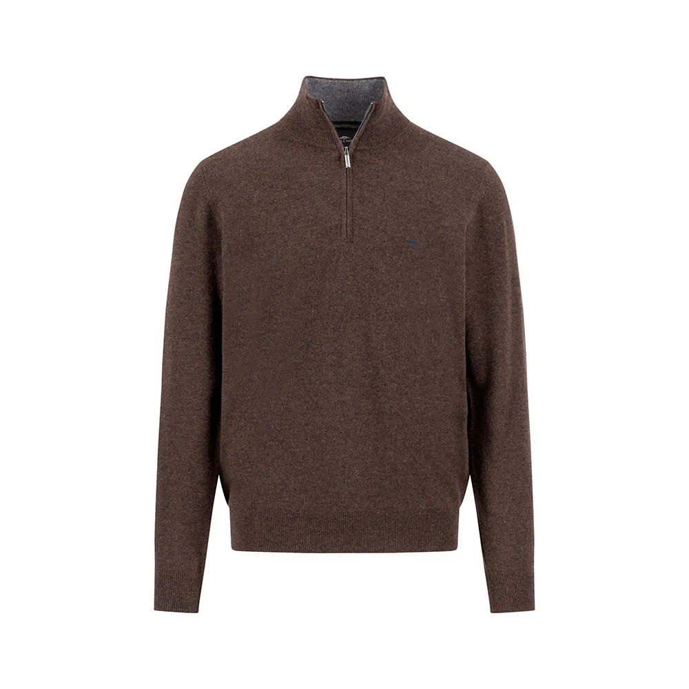 

Свитер Fynch Hatton 1514802 с половинной молнией, коричневый