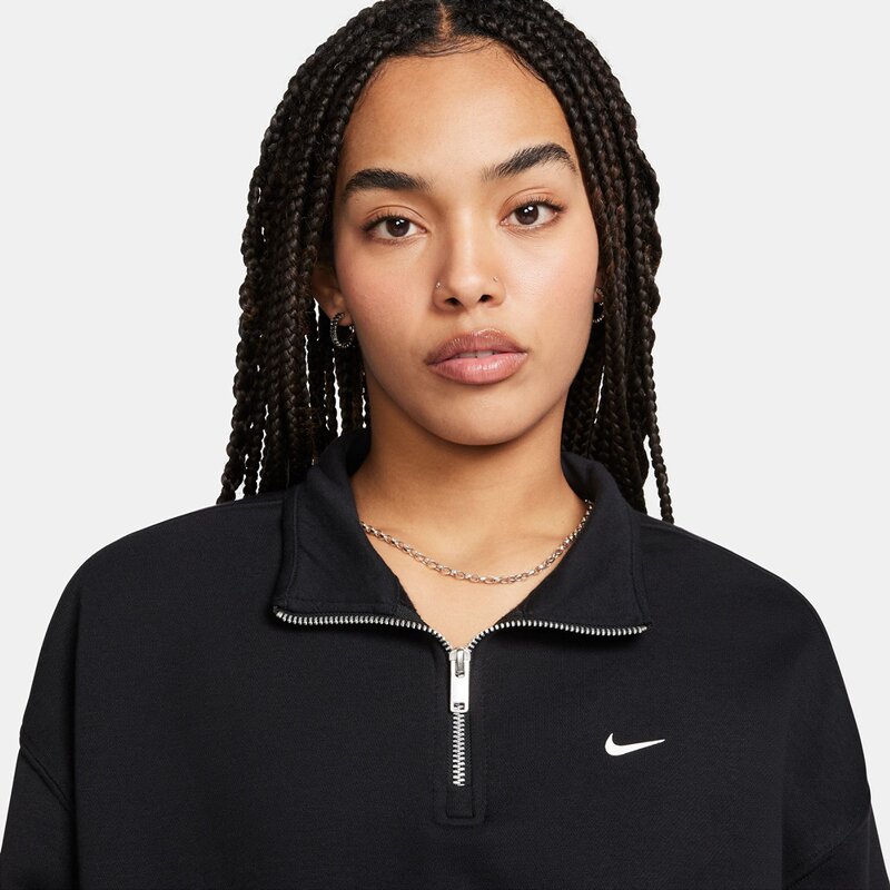 Рубашка спортивная свободного покроя с молнией 1/4 из флиса Nike, мультиколор — фото 4