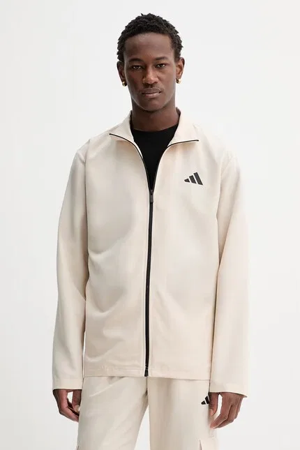 Спортивный костюм из полиэстера Adidas, бежевый — фото 2