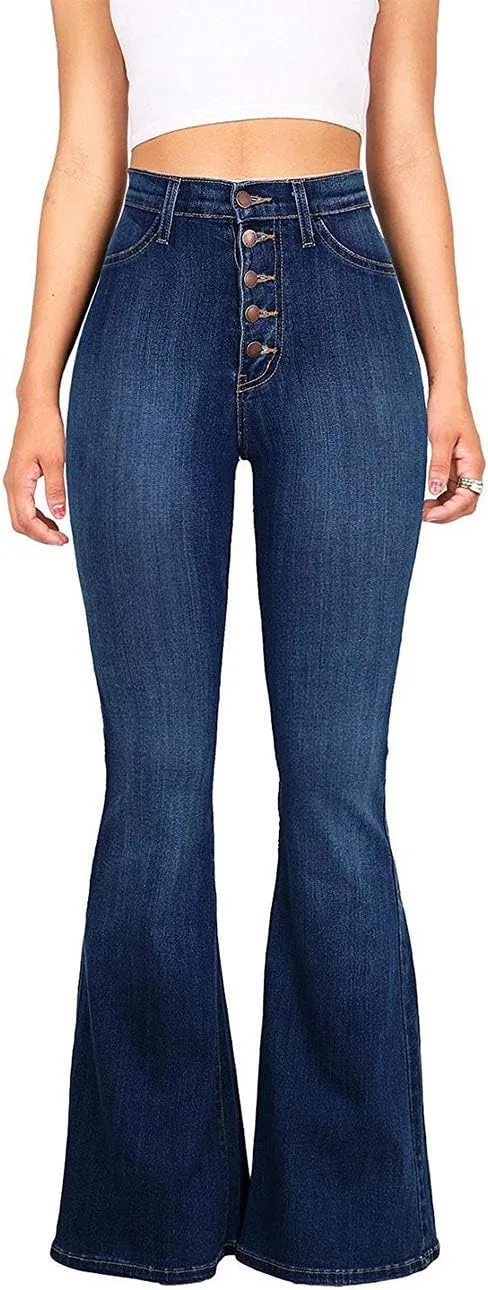 

Женские джинсы Vintage High Waisted Wide Leg с застежкой на пуговицах RINZON