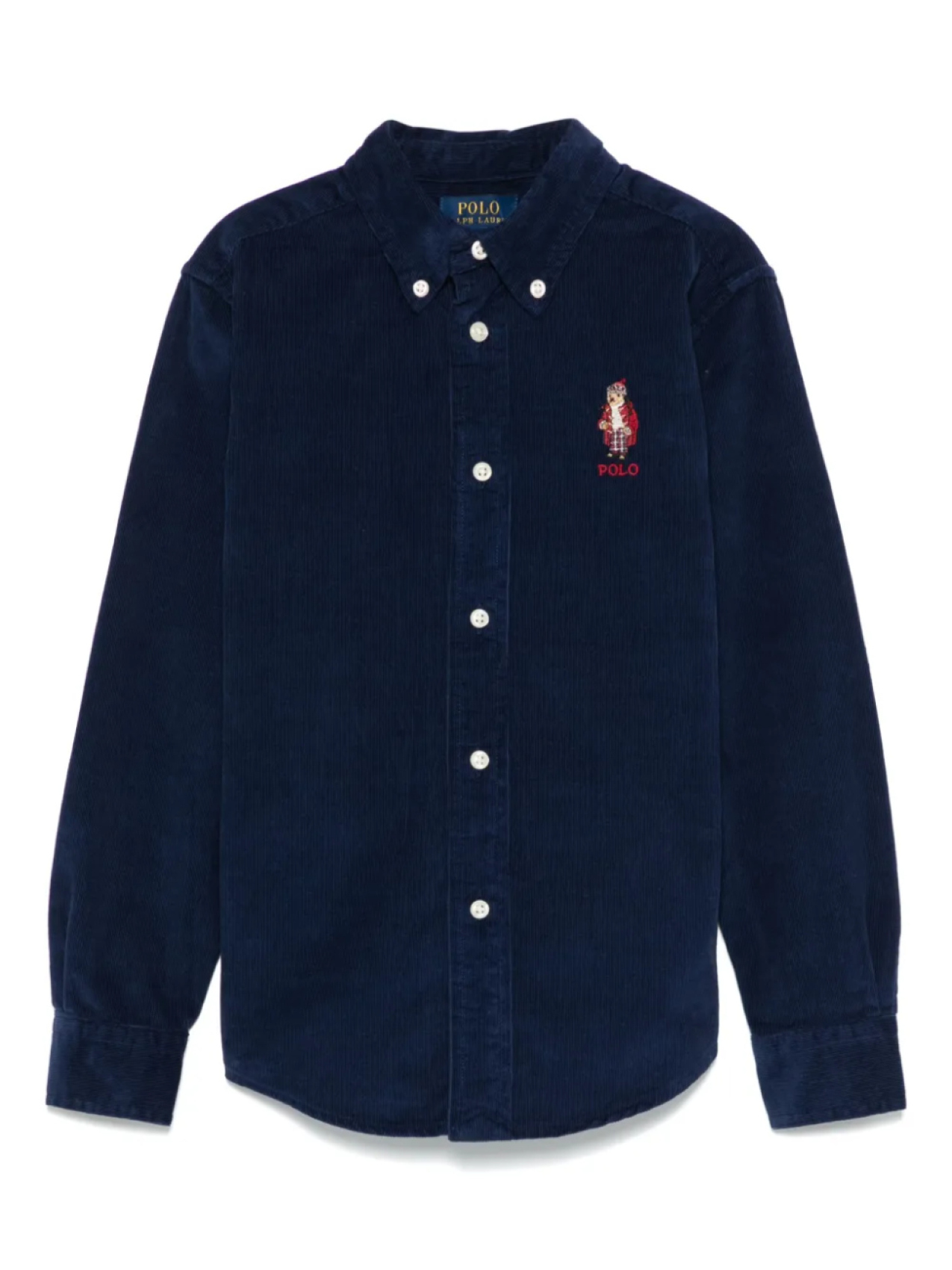 

POLO RALPH LAUREN KIDS рубашка Polo Bear, синий