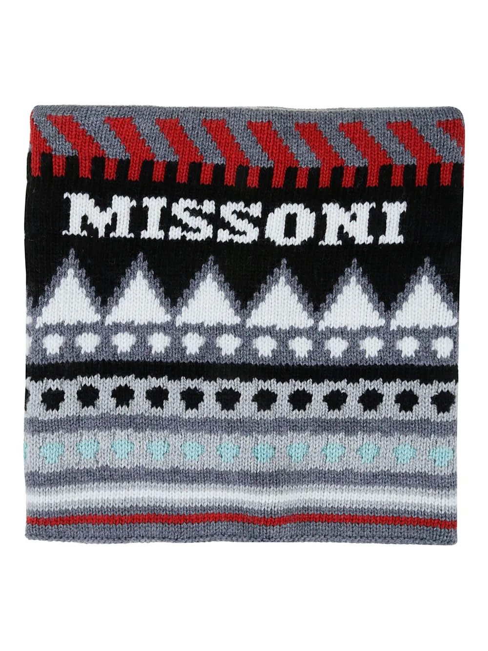 

Шарф с узором Missoni, серый