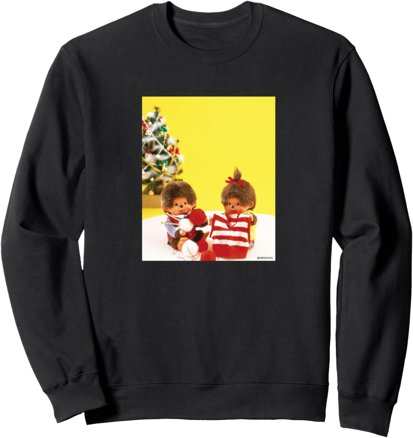 

Толстовка с графическим принтом Monchitch Monchhichi, черный