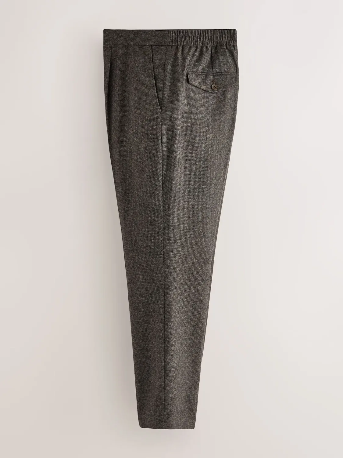 Узкие брюки со складками спереди Next, Brown — фото 2