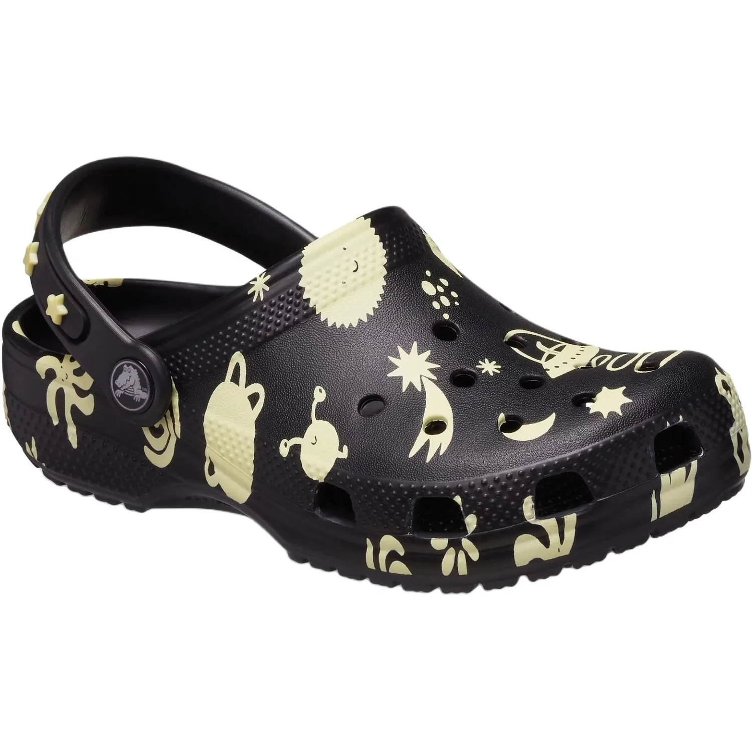 Crocs Classic Clog Slip Resistant Abrasion Resistant низкие детские туфли Black — фото 4