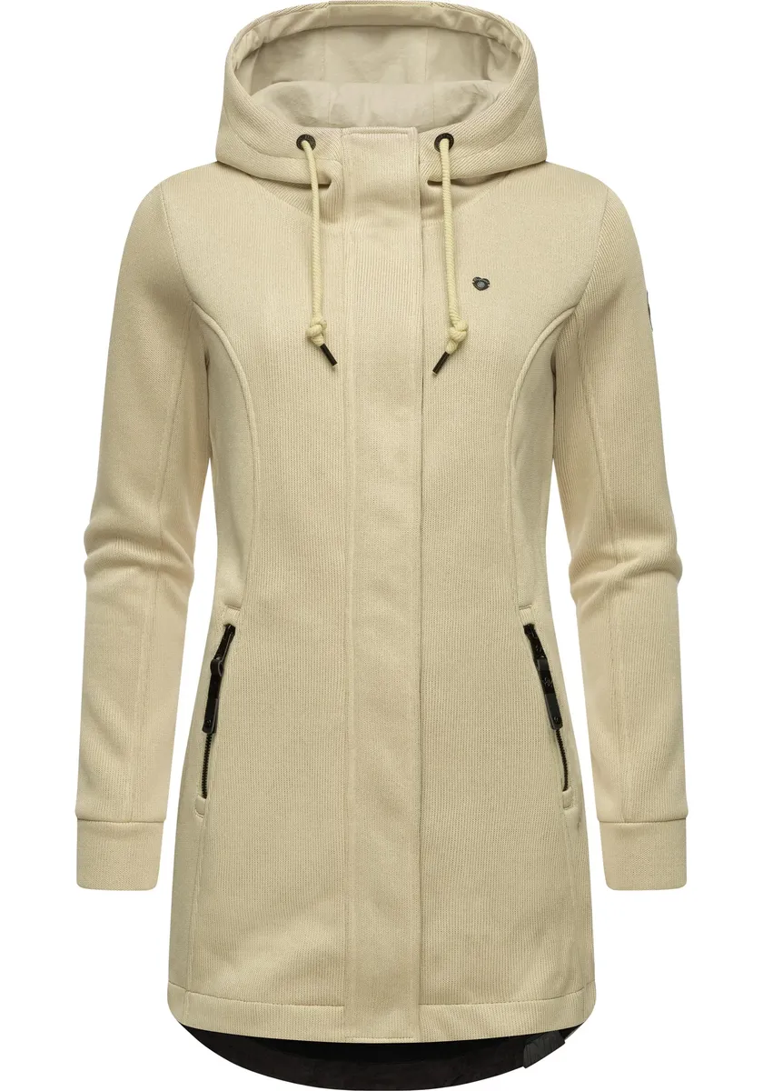 

Толстовка с капюшоном Ragwear "Letti Bonded", спортивная куртка с капюшоном тонкой вязки, цвет Ecru