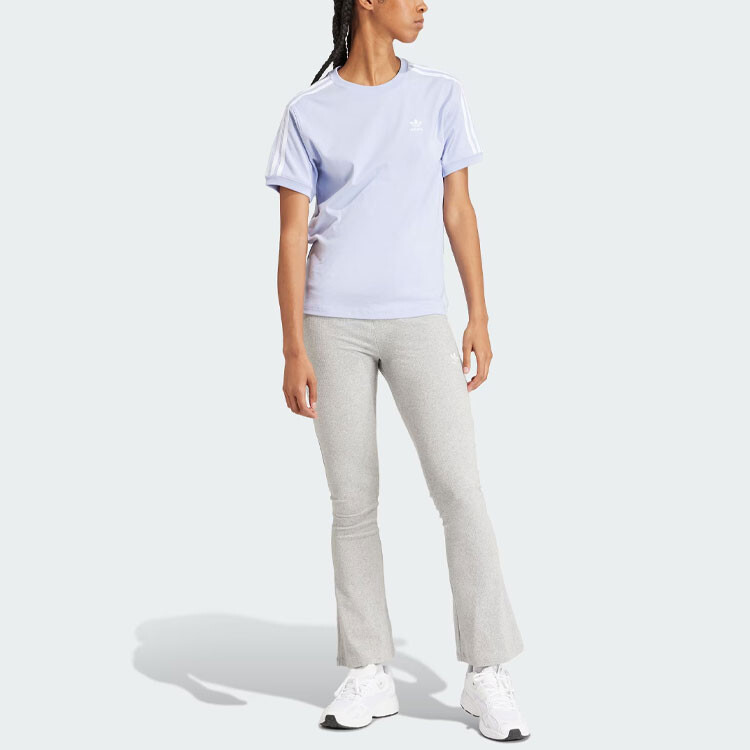 Футболка Baby Look 3 женская сиреневая Adidas Originals — фото 2