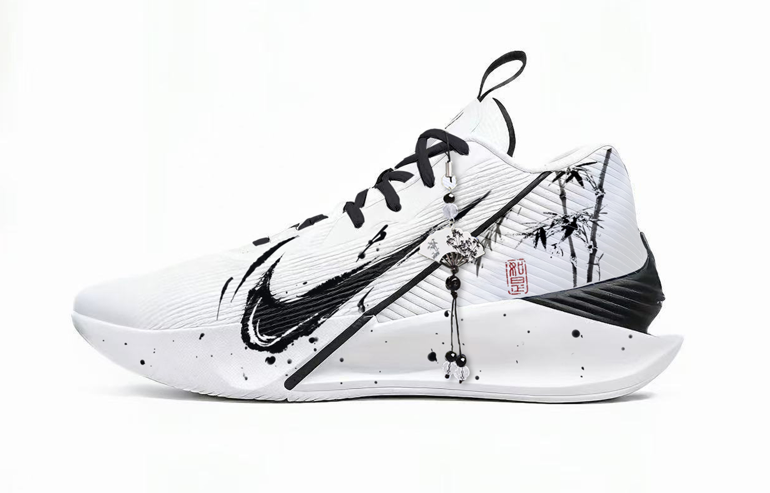 

G.T. Jump Academy Ink Bamboo Sparse Shadow высокие баскетбольные кроссовки мужские Nike, черный/белый