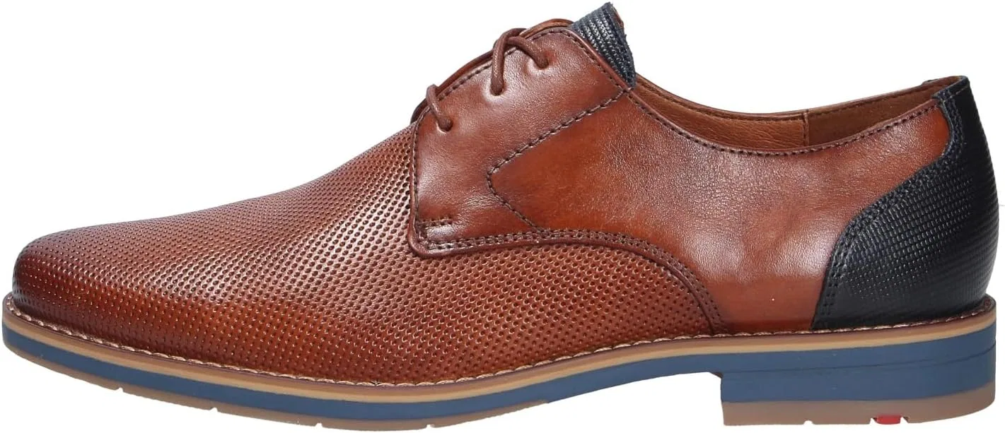Мужские низкие кроссовки LLOYD Drift 110 на шнуровке, Brown, Brown, Blue — фото 2