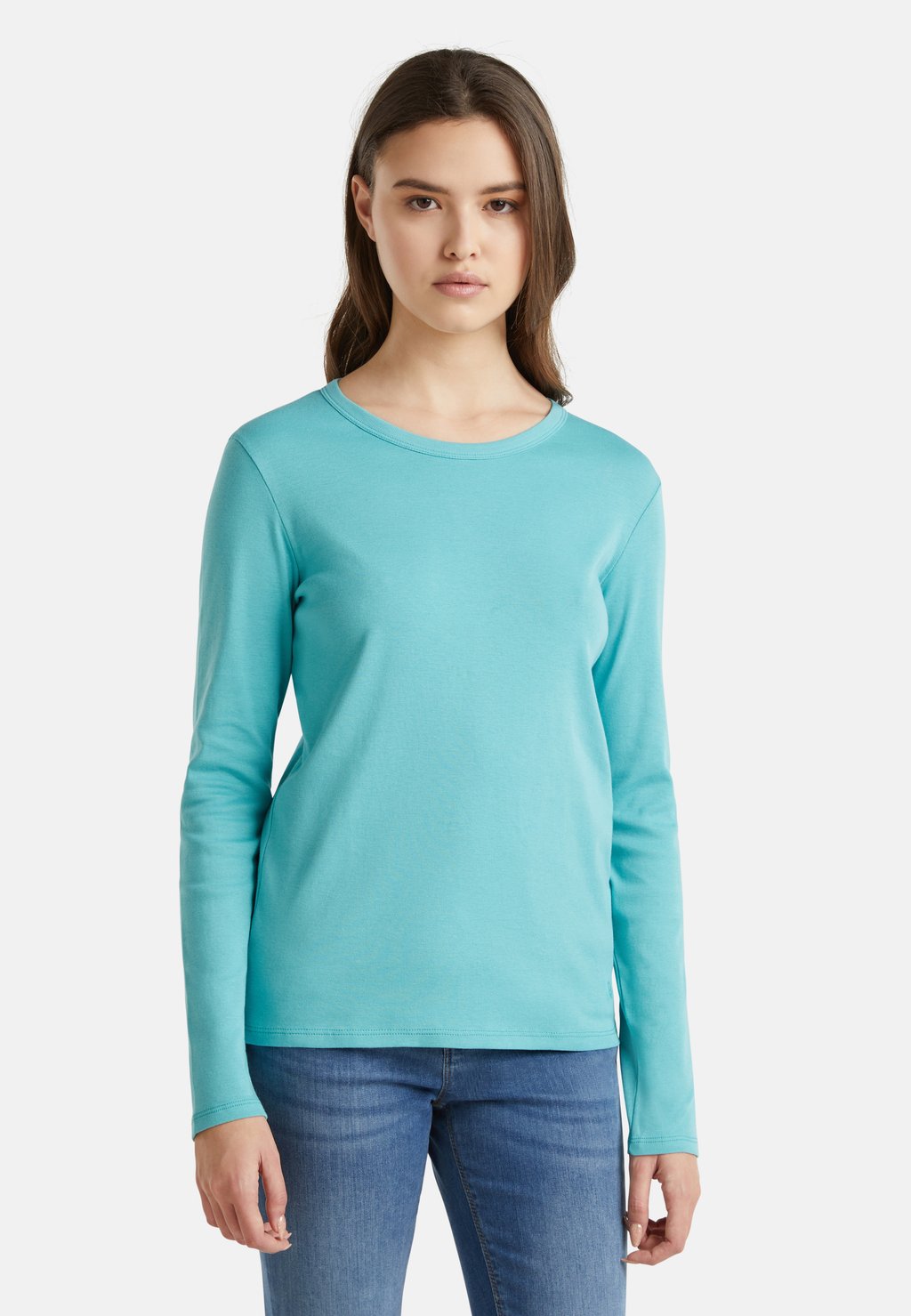 

Топ с длинными рукавами LONG SLEEVE United Colors of Benetton, зеленый