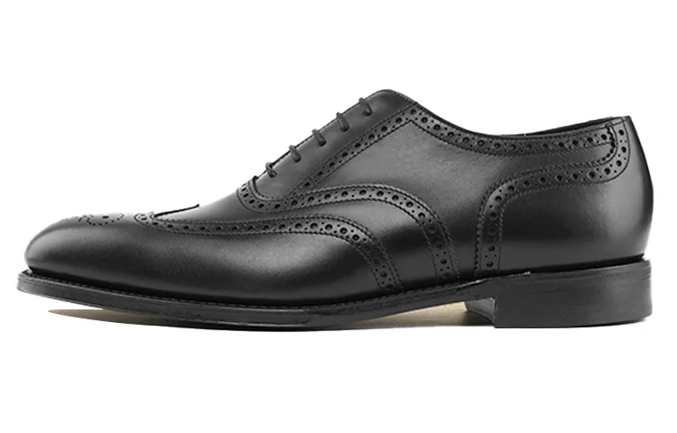 LOAKE Мужские повседневные туфли из натуральной кожи черные — фото 3