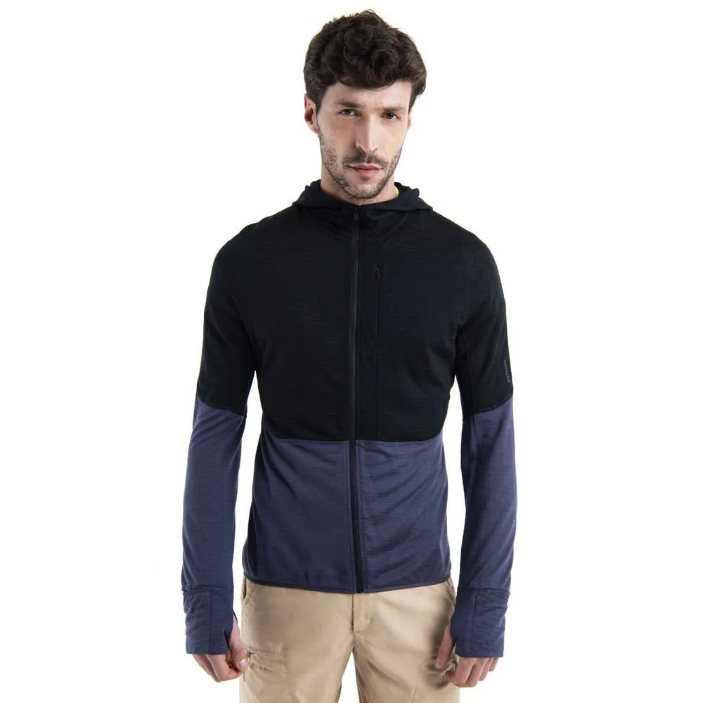 

Толстовка Icebreaker Merino 200 RealFleece Descender full zip, черный