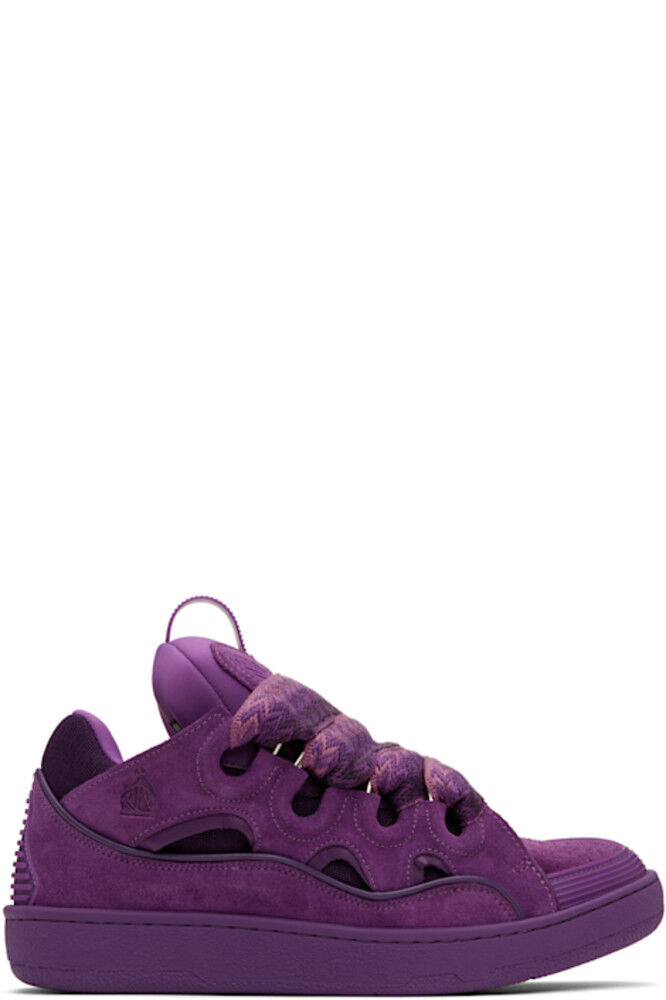 

Кроссовки из фиолетовой кожи Curb Lanvin