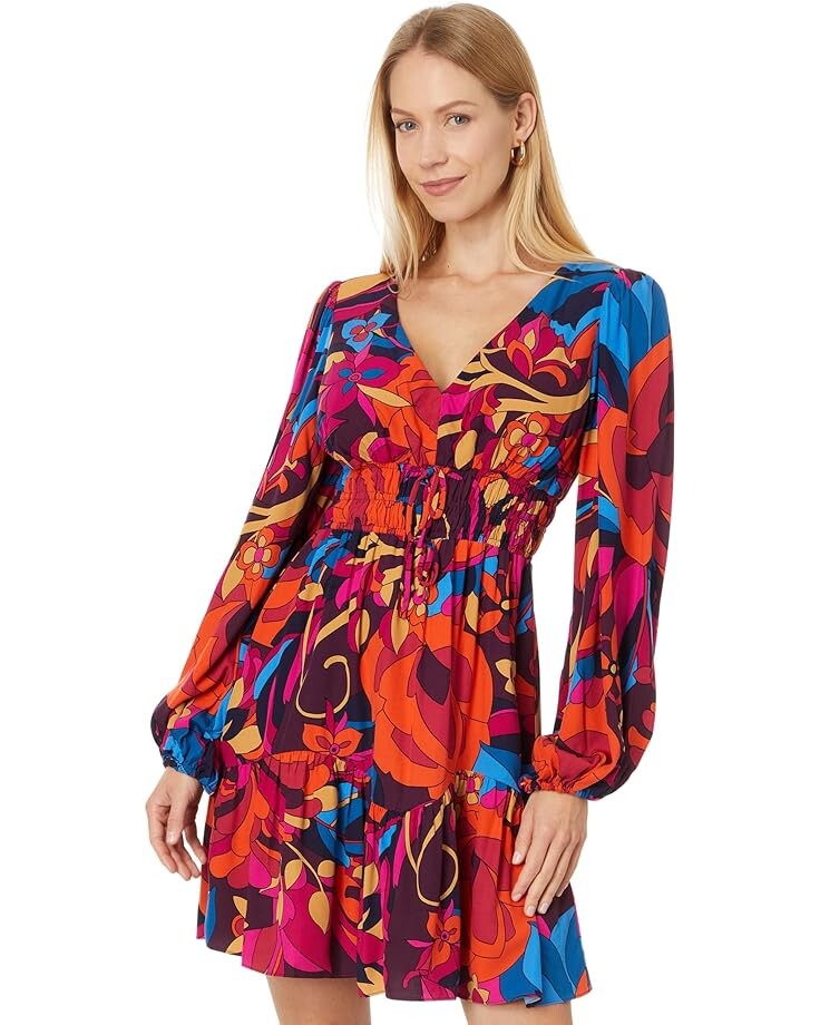 

Платье Adrianna Papell Printed Short Flounce Dress, цвет Berry Multi