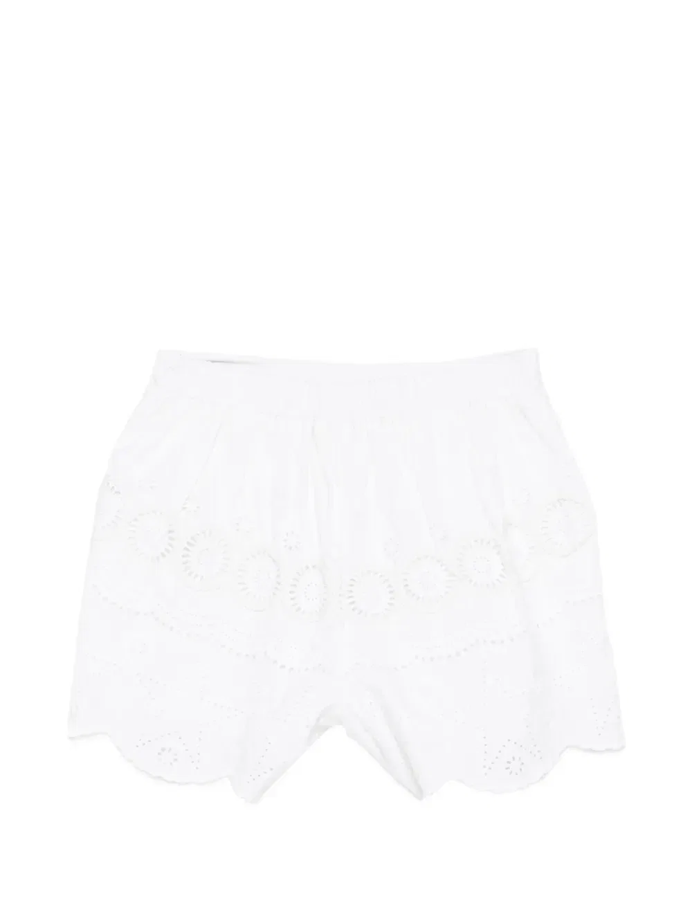 Шорты с волнистым краем Stella McCartney Kids, белый — фото 2