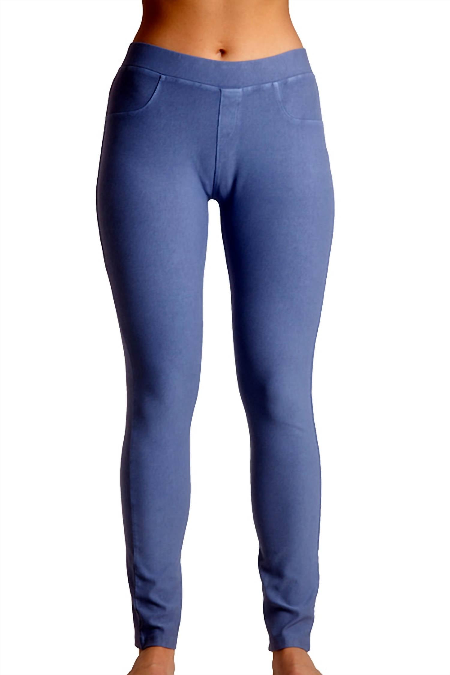 

Леггинсы средней посадки из денима french kyss, цвет denim