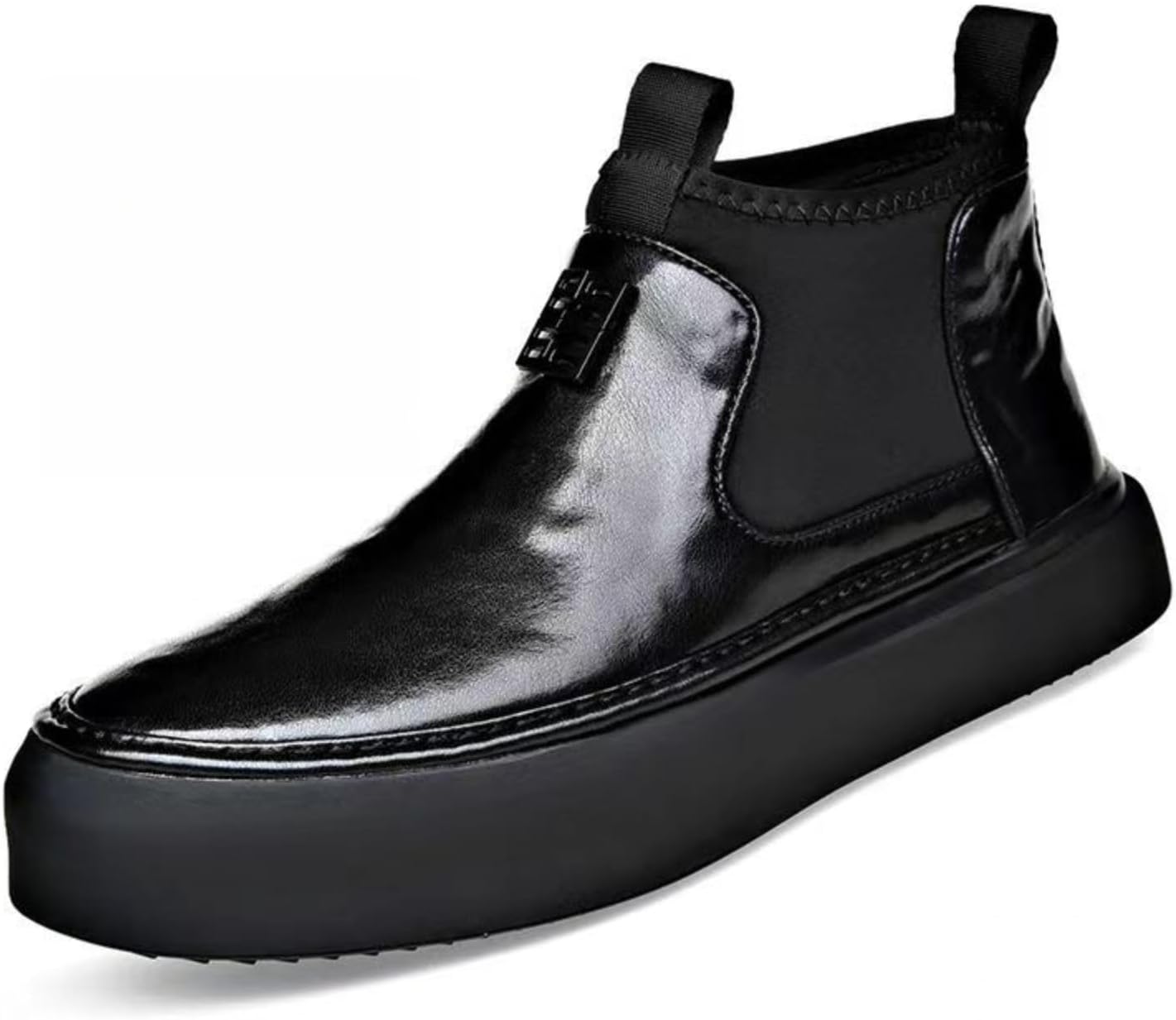 

Мужские ботинки челси на платформе из натуральной кожи Yrzhgdl, черный