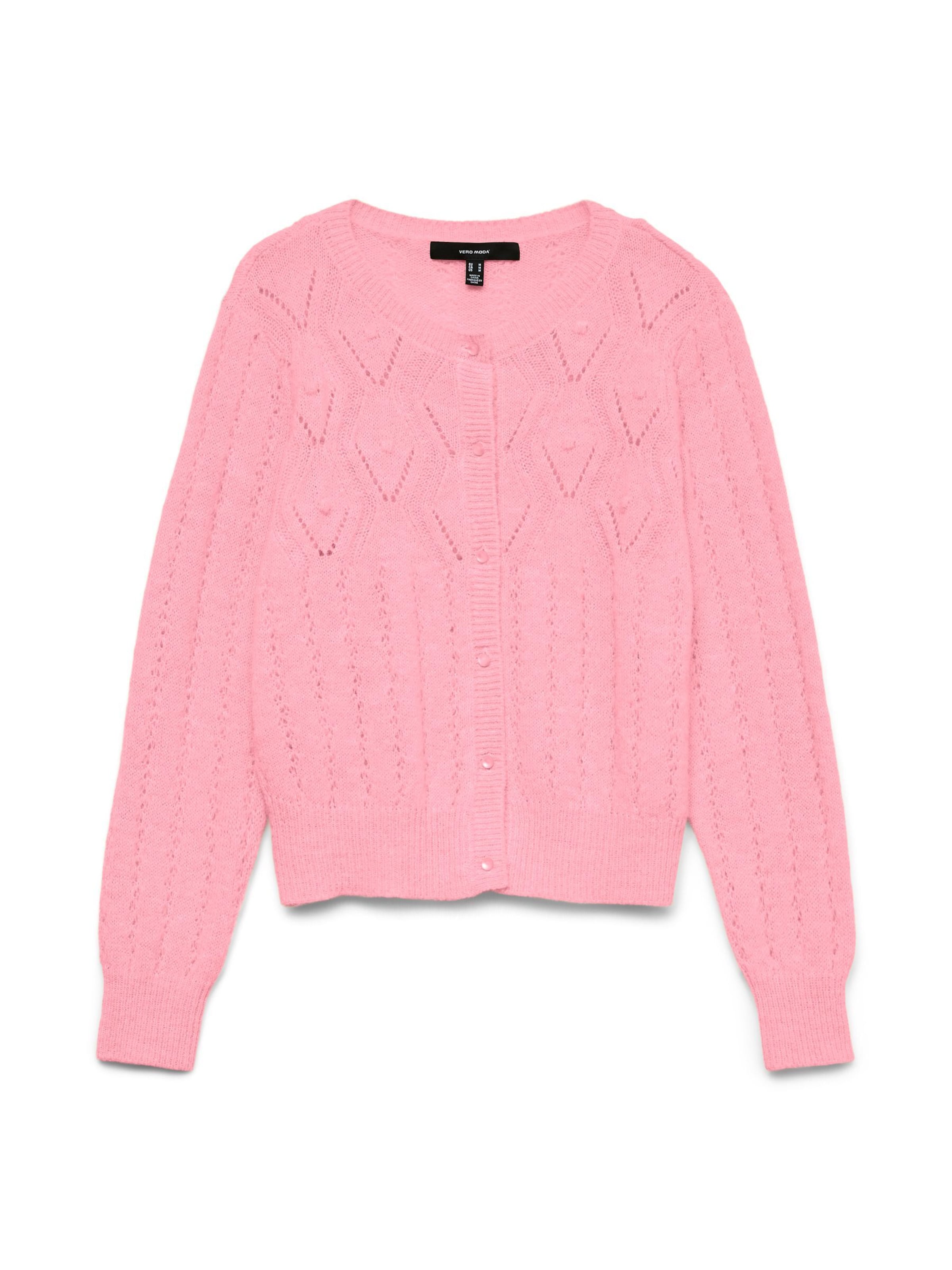 

VERO MODA Кардиган 'SAIA' вязаный в розовом цвете