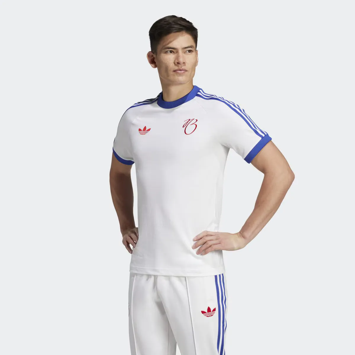 

Jude Bellingham Мужская футболка 3 полоски Adidas Originals, белый