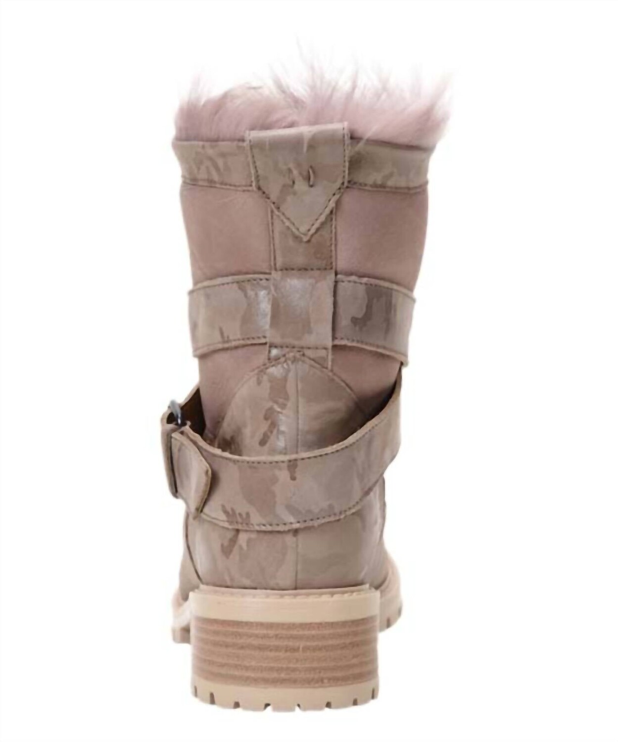 Водонепроницаемые мотоботы из овчины Emilina в цвете Blush Camo Ross & Snow — фото 2